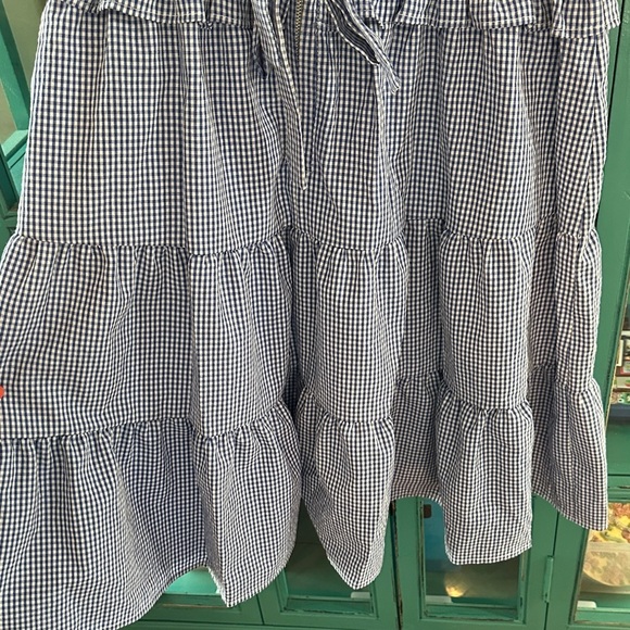 Peach Love Miss Americana Blue Gingham Dress NWT - Picture 5 of 8